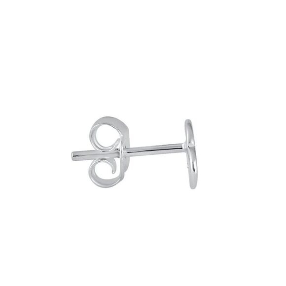 Sterling Silver Planet Stud Earrings New - Picture 3 of 4